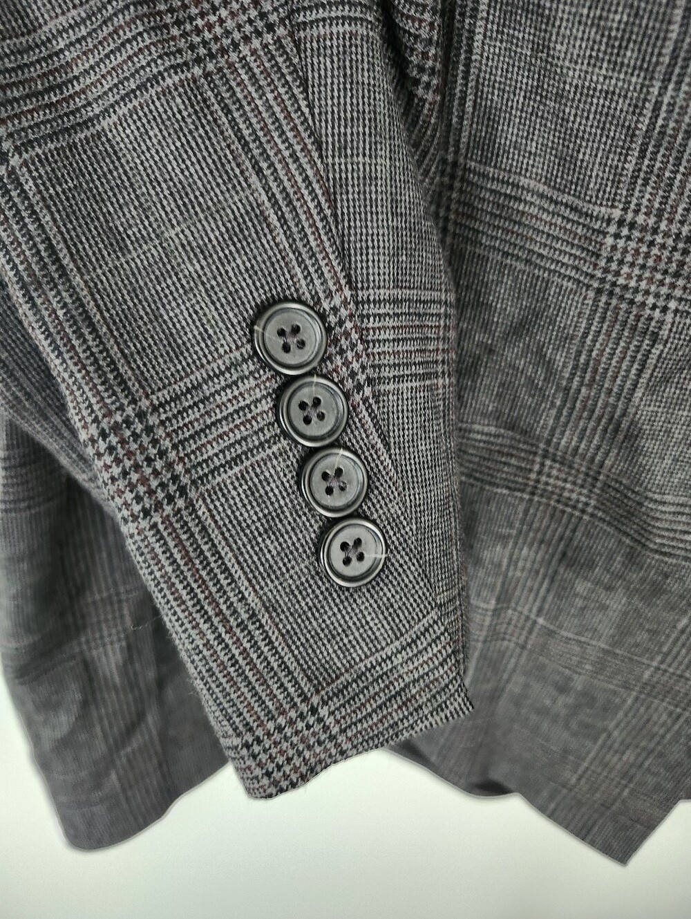 Brooks Brothers 346 Wool Plaid Blazer Jacket 46 Long Glen Plaid Suit Jacket - Picture 7 of 11
